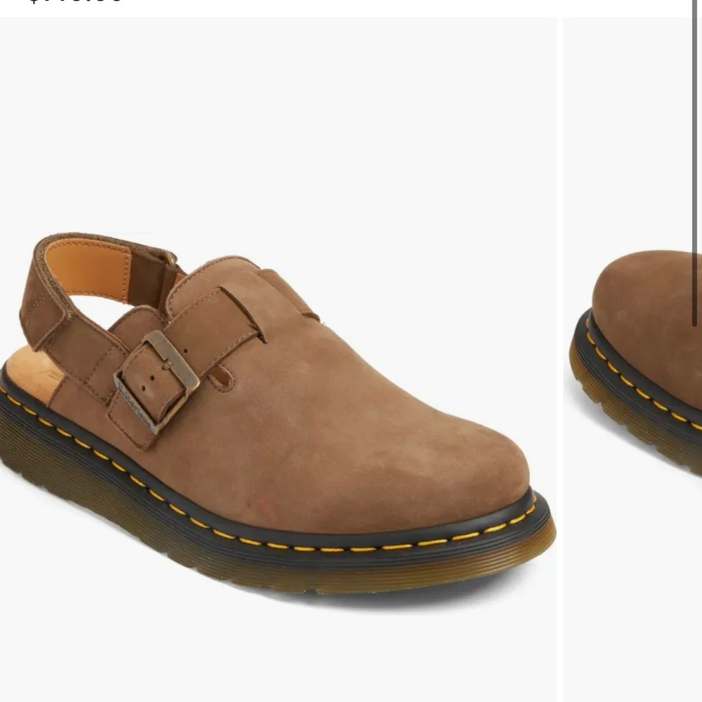 Dr marten Jorge ii sling back clogs dark khaki color